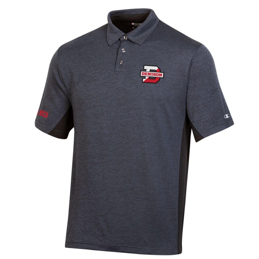 Men Shop Denison University | Champion Stadium Collection 2-Tone Polo