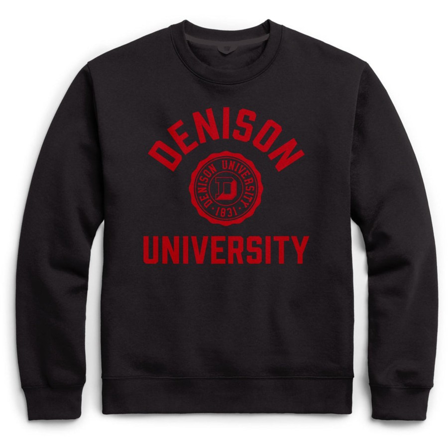 Women Shop Denison University | League Essential Crew/Faux Seal