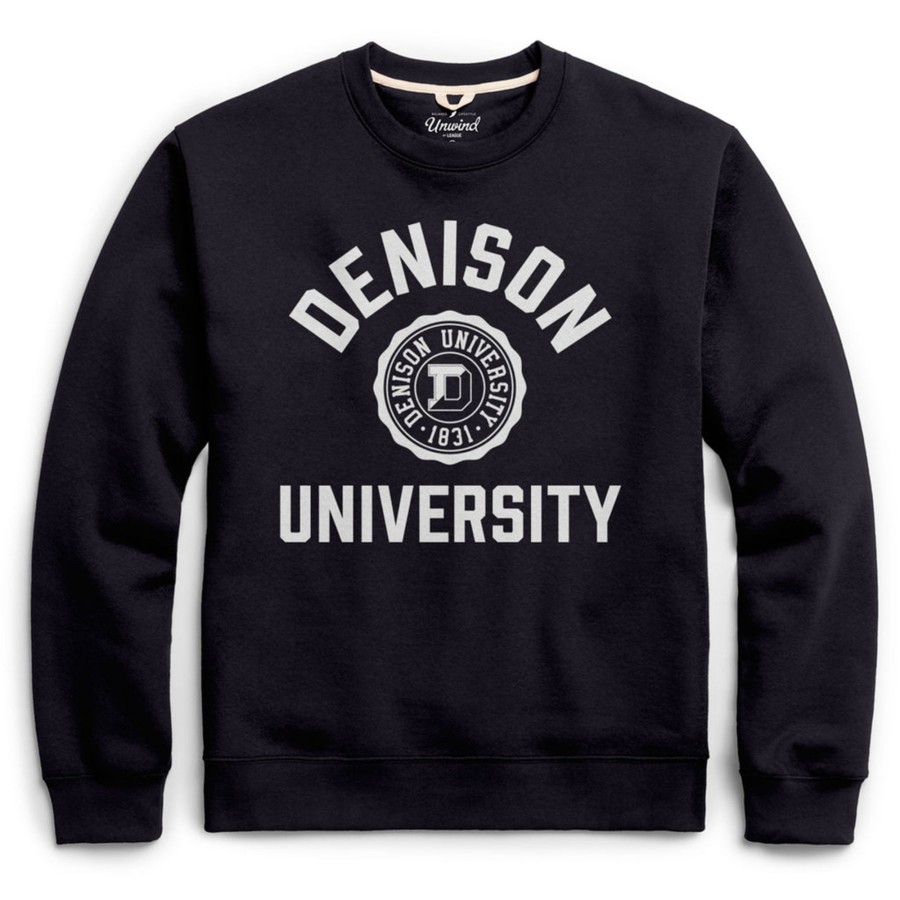 Men Shop Denison University | League Essential Crew/Faux Seal