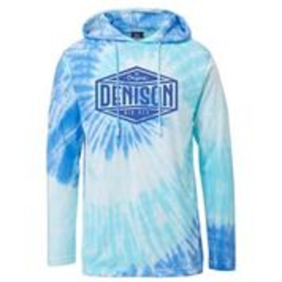 Women Shop Denison University | Mv Sport Loco Tie Dye Hooded Tee