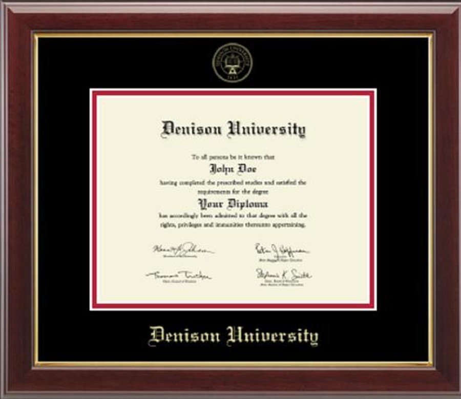 Gifts & Collectibles Denison University | Embossed Seal Diploma Frame