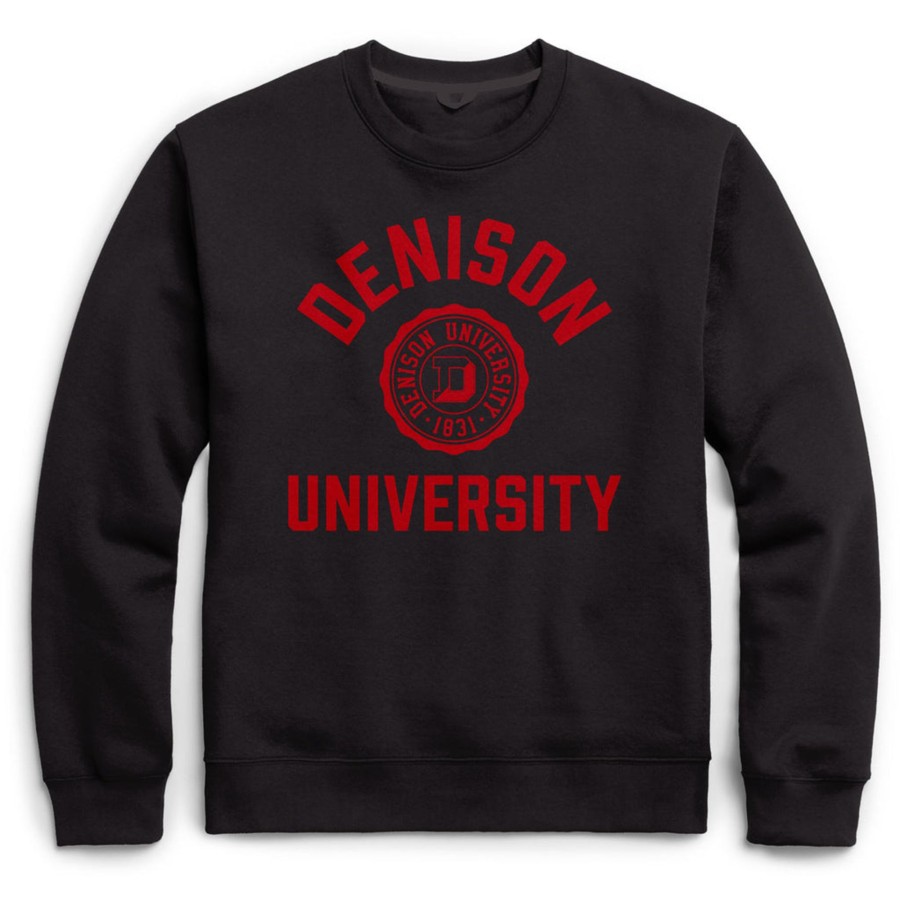 Men Shop Denison University | League Essential Crew/Faux Seal