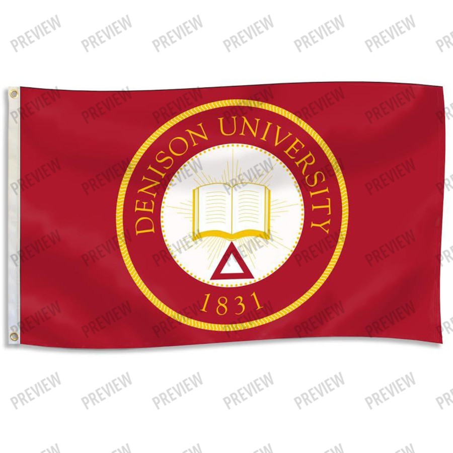 Gifts & Collectibles Denison University | Flag With Full Color Denison Seal