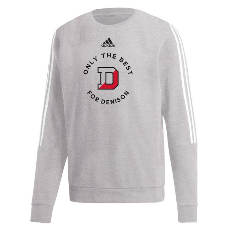 Men Shop Denison | Adidas Men'S 3 Stripe Crew