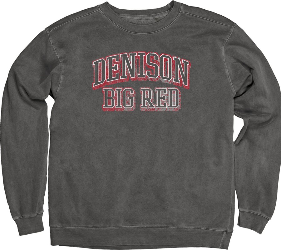 Men Shop Denison University | Blue 84 Dyed Ringspun Fleece Crew