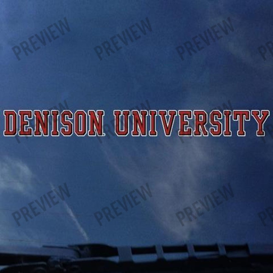 Gifts & Collectibles Denison University | Colormax Long Decal 16"