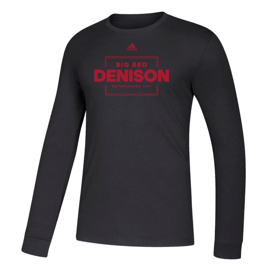 Men Denison University | Adidas Amplifier Long Sleeve Tee