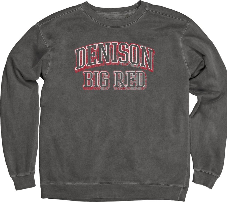 Women Shop Denison University | Blue 84 Dyed Ringspun Fleece Crew