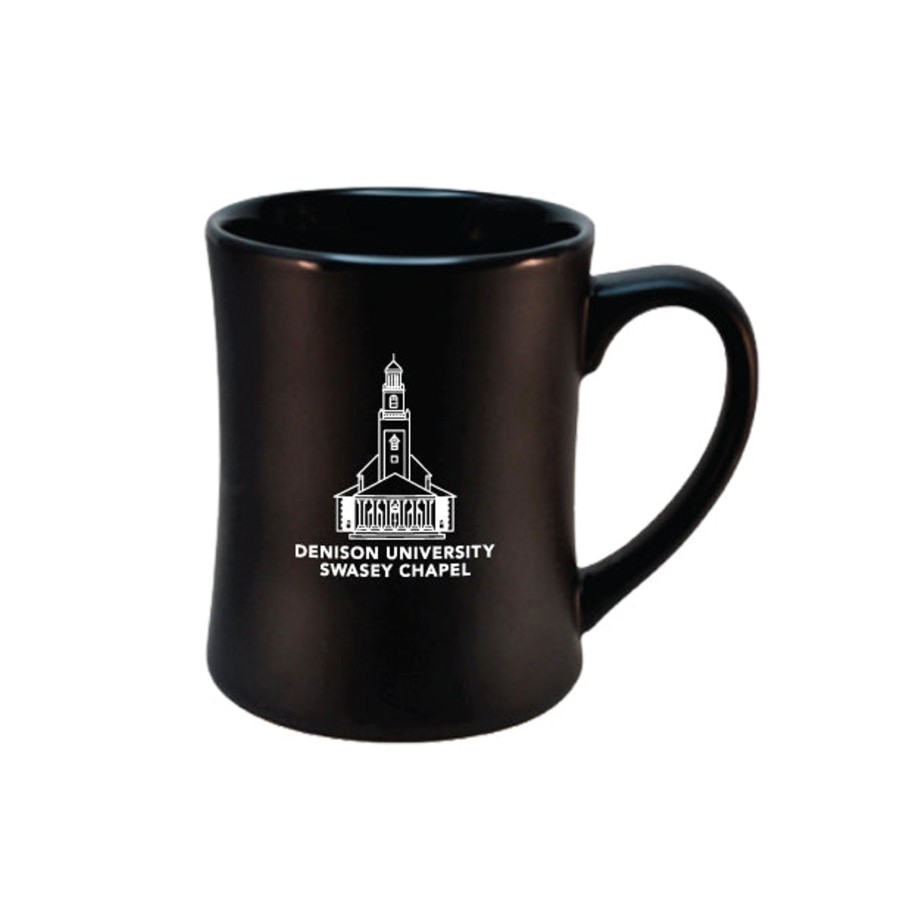 Gifts & Collectibles Shop Denison University | Rfsj 16Oz Black Etched Matte Mug With Swasey Chapel