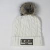 Hats Denison University | League Marled Faux Fur Pom Cable Beanie (2 Colors)