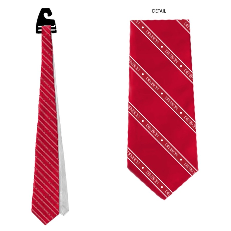 Men Shop Denison | Spirit Jefferson Polyester Tie