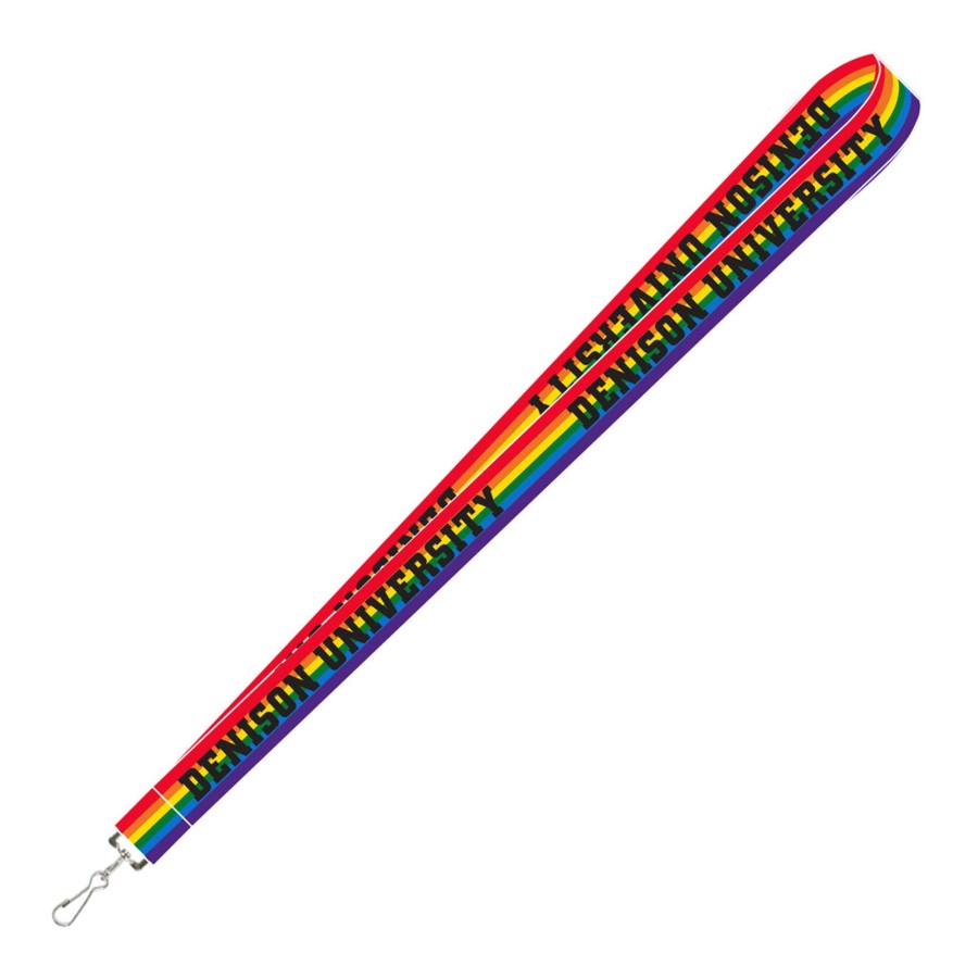 Gifts & Collectibles Denison University | Spirit Rainbow Pride Lanyard