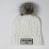 Accessories Denison University | League Marled Faux Fur Pom Cable Beanie (2 Colors)