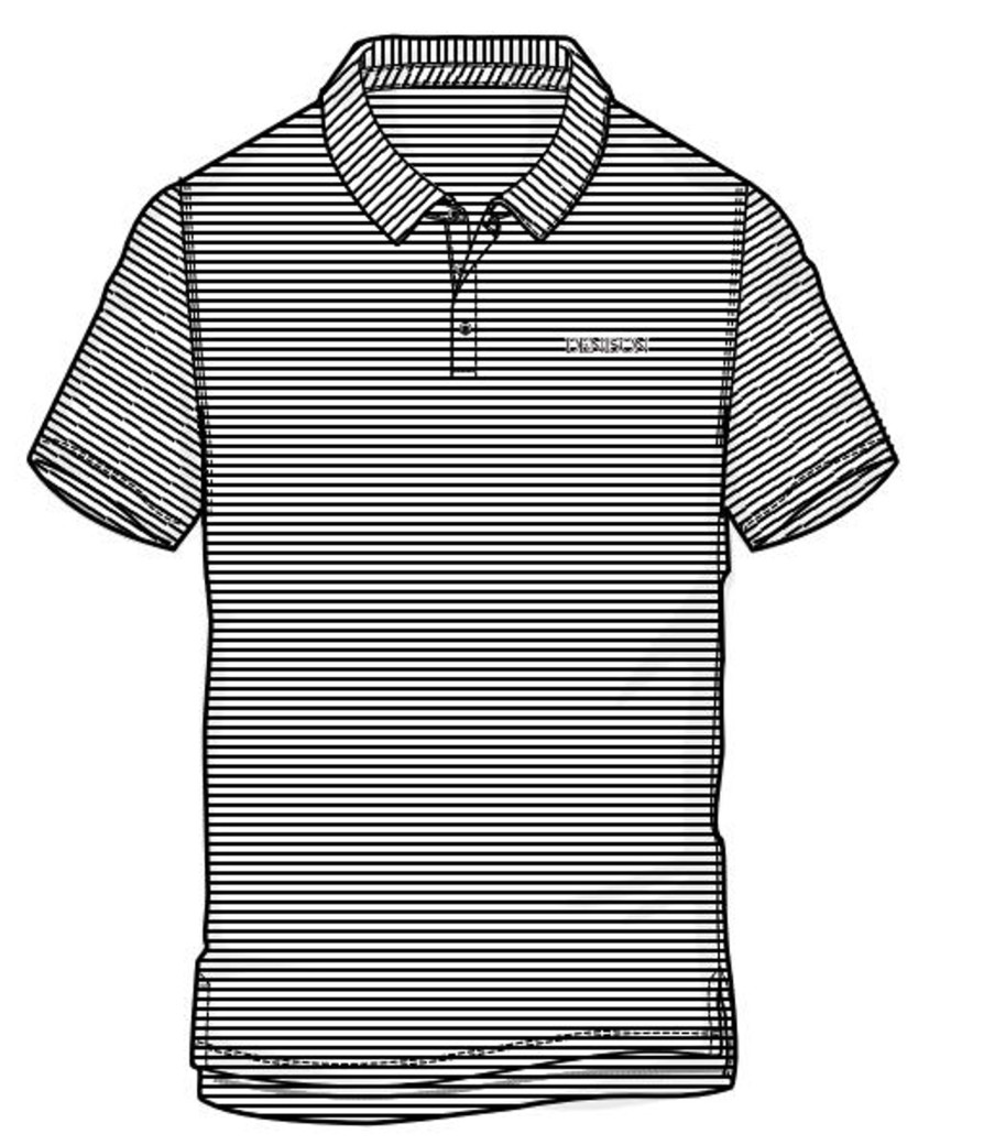 Men Shop Denison University | Vineyard Vines Black And White Stripe Polo