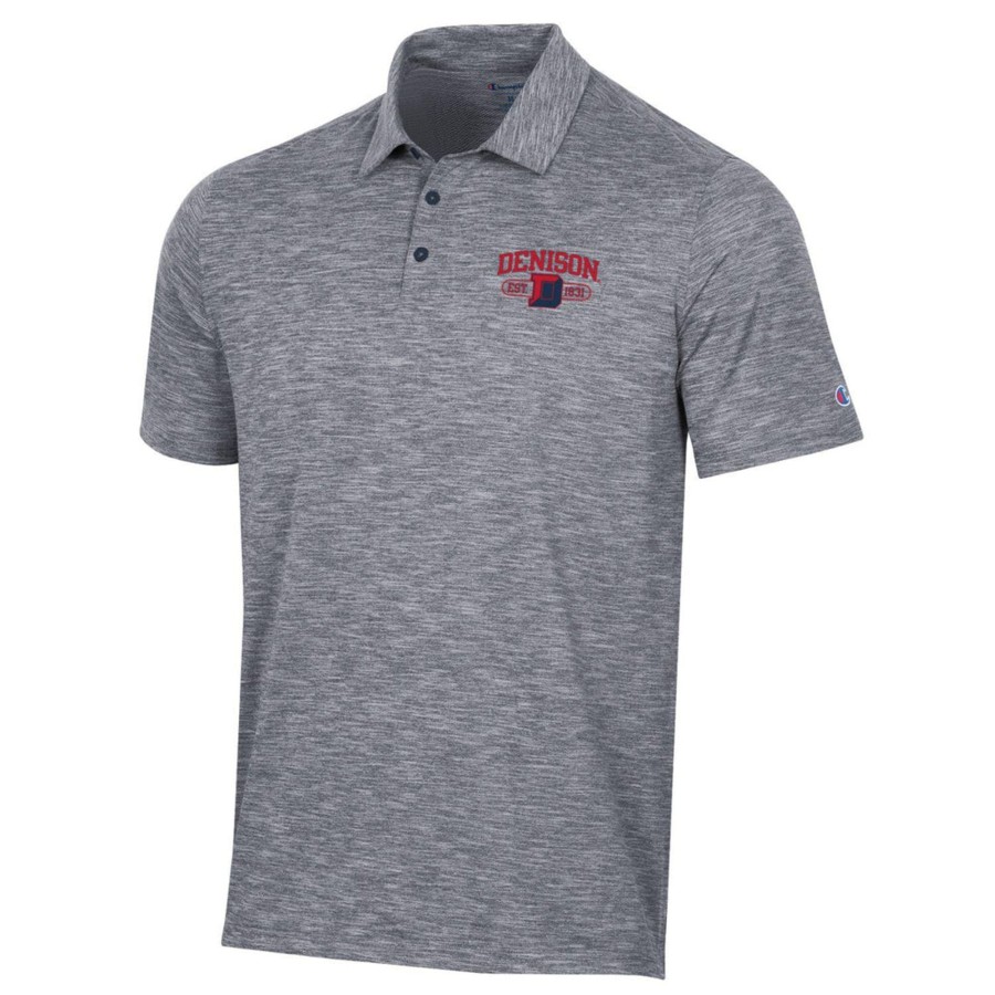 Men Shop Denison University | Champion Micro Mesh Sport Polo